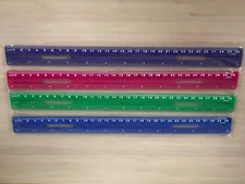 The Pencil Grip Plastic Ruler 12’’ Length (Choose Color)