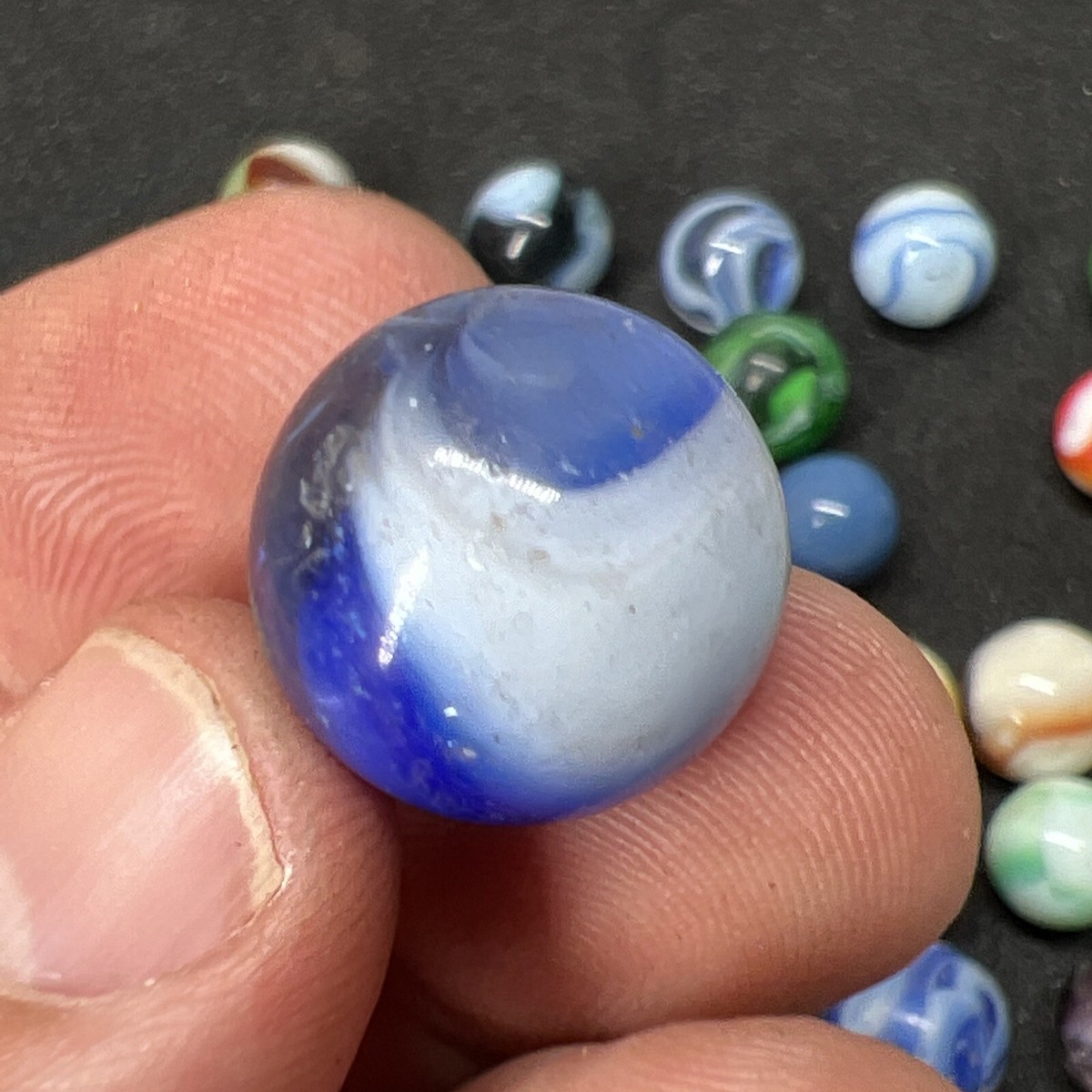 Vintage Akro Agate Peltier Christensen Glass Swirl Marble (25 Lot