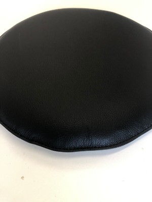 Auflage Rundkissen Sitzkissen rund 35 DM cm rutschfest Leder schwarz Barhocker