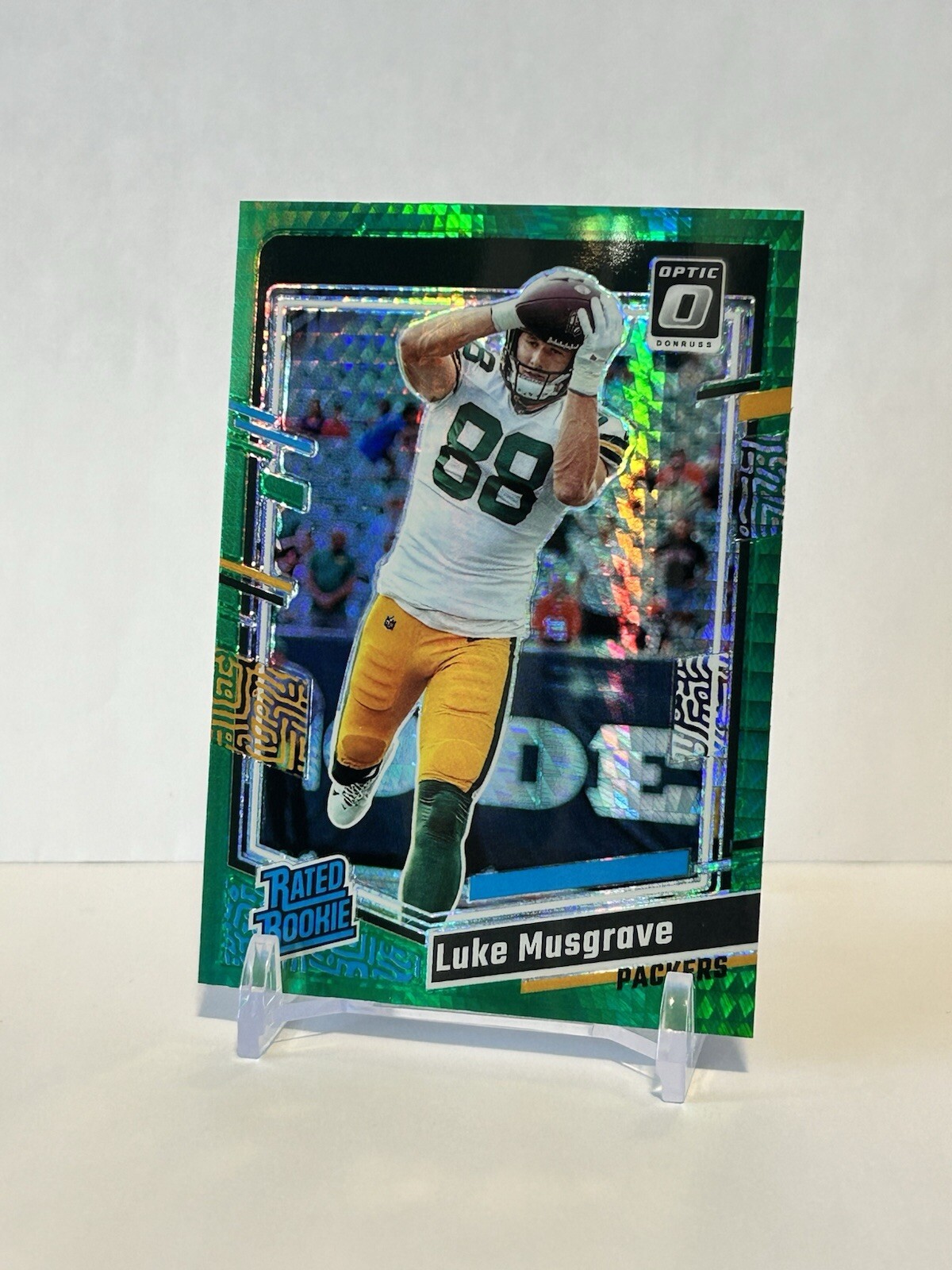 2023 Donruss Optic Luke Musgrave Rated Rookie Green Hyper Prizm #241
