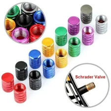4PCS Alloy Tire Valve Air Dust Cover Stem Schrader Caps Wheel Car Truck SUV Bike