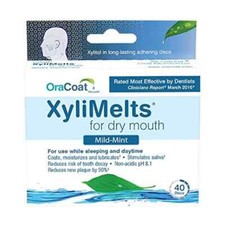Oracoat Xylimelts For Dry Mouth Discs Mild-Mint 40 Ea 3 Pack