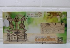 Wood Trick Carousel 3D Mechanical Puzzle Model DIY Kit