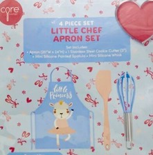 Little Chef Apron Set - Princess Themed Baking, Cooking Child s Cooking Set