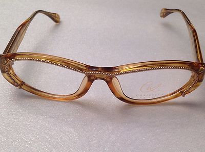 RARE CHRISTIAN LACROIX VINTAGE EYEGLASS 7379 11 55mm HONEY GOLD