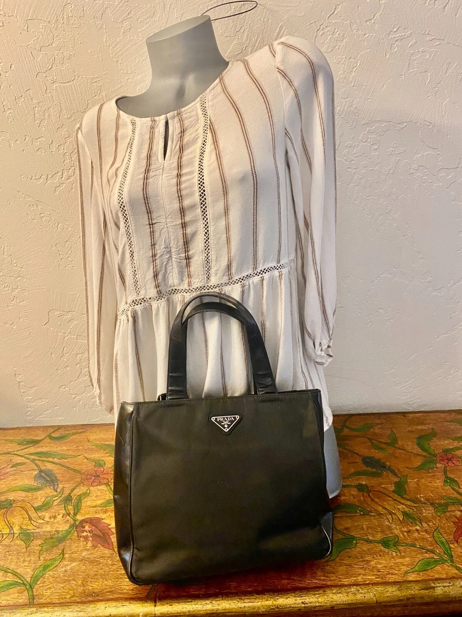 Prada, Bags, Prada Borsa In Tessuto Black Nylon Bag