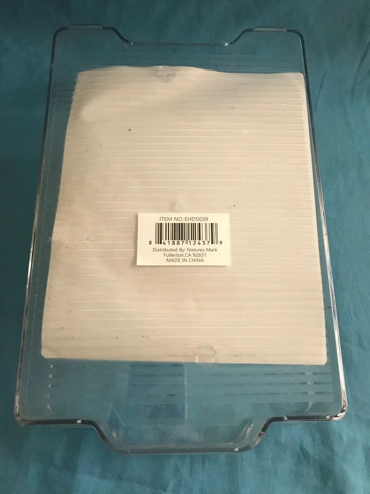 Set of 2 Lock Box Clear Acrylic Refrigerator / Pantry Storage Organizer Bins - Image 4 of 4