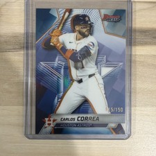 2025 Topps Bowman's Best Carlos Correa Blue Lazer /150 Houston Astros