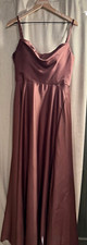 Azazie Womens Regular A6 Sleeveless Brown Bridesmaid Dress