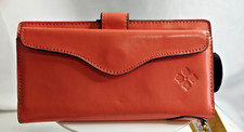 Patricia Nash Terresa RFID Trifold CORAL Wristlet/Wallet NWT RARE COLOR 