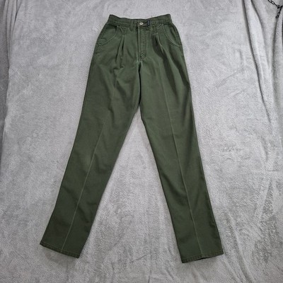 Rockies Rocky Mountain Jeans Womens 5/6L  26X34 Bareback Green Denim Mom Vintage