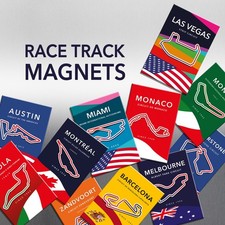GP Circuit Fridge Magnets, F1 Grand Prix Race...