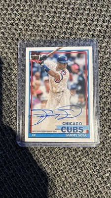 2026 Topps Series 1 Sammy Sosa 1991 Topps On Card Auto Chicago Cubs