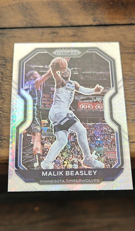 2020-21 Panini Prizm - Malik Beasley #102 Silver Prizm