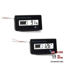 12V 24V 36V 48V 72V 84V Battery Meter, Battery Capacity Voltage Monitor White