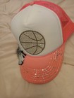 Judith March Trucker Hat Cap Hot Pink Basketball Rhinestone — photo 3