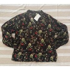 Alice + Olivia NWOT | Julius Floral Print Tie Neck Tunic Top Shirt | OS