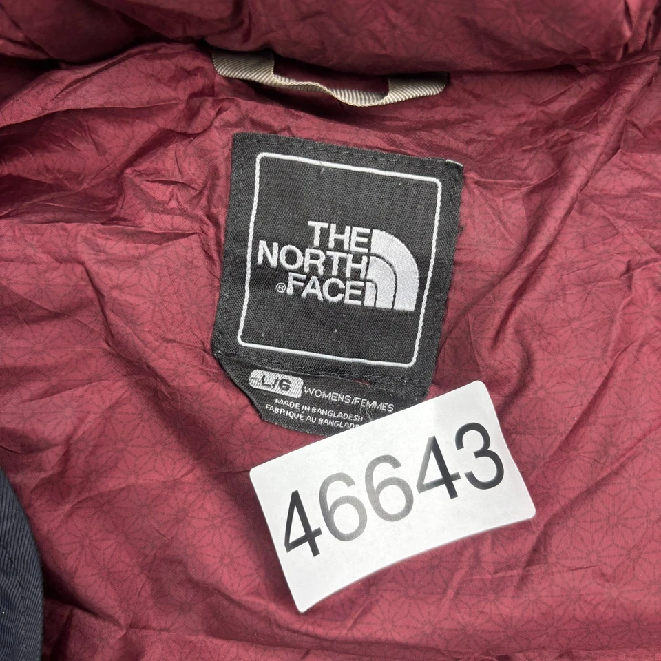 Chaqueta North Face Mujer Grande Negra Puffer Plumón de Ganso Hyvent Capucha Abrigo Dama Foto 4 de 4