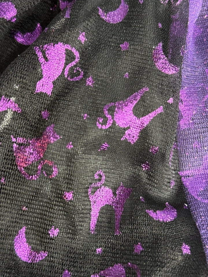 Super Cute 3-4 Toddler Black/purple Witch Costume Dress Only - Image 4 of 4