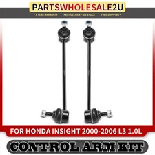 2pcs Front Side Sway Bar Link w/ Ball Joint for Honda Insight 2000-2006 L3 1.0L