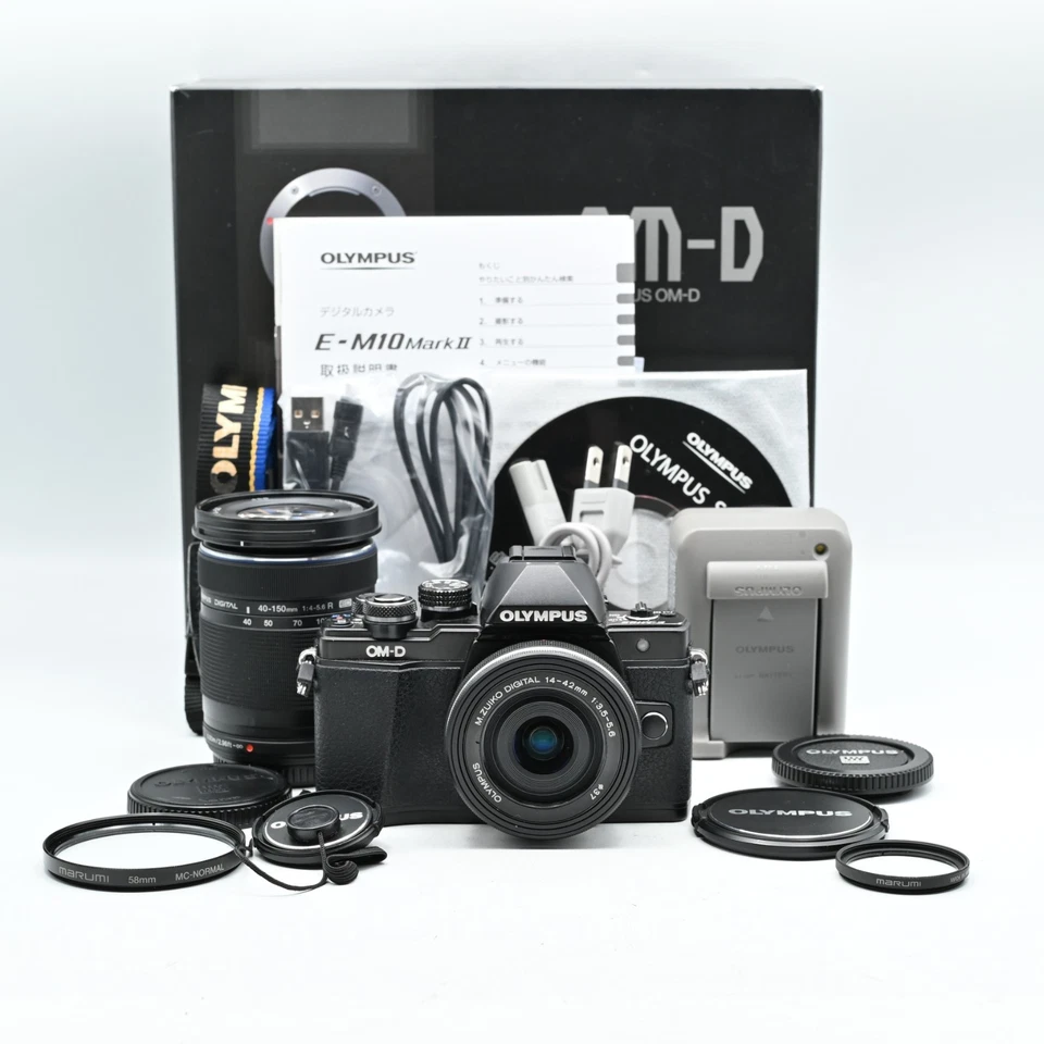 Objectif Olympus OM-D E-M10 Mark II 14-42mm 40-150mm (Shtter Count20,800)... - Photo 1/4