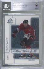 2000-01 SP Game Used Edition New Style 716/900 Martin Havlat #75 BGS 9 MINT fi2