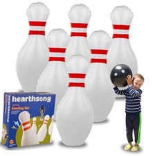 Giant Indoor/Outdoor Inflatable Bowling Game for Kids' with Six 18" H Pins