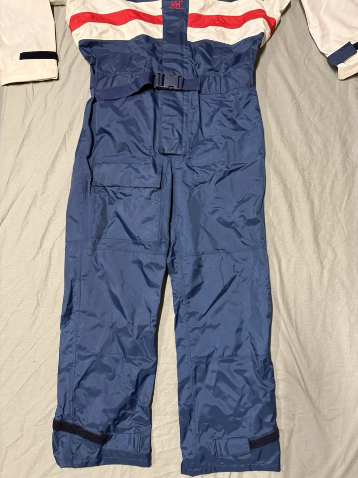 Traje De Colección Helly Hansen Unisex Med Lluvia Vela Yate Barco Océano Años 90 Foto 4 de 4