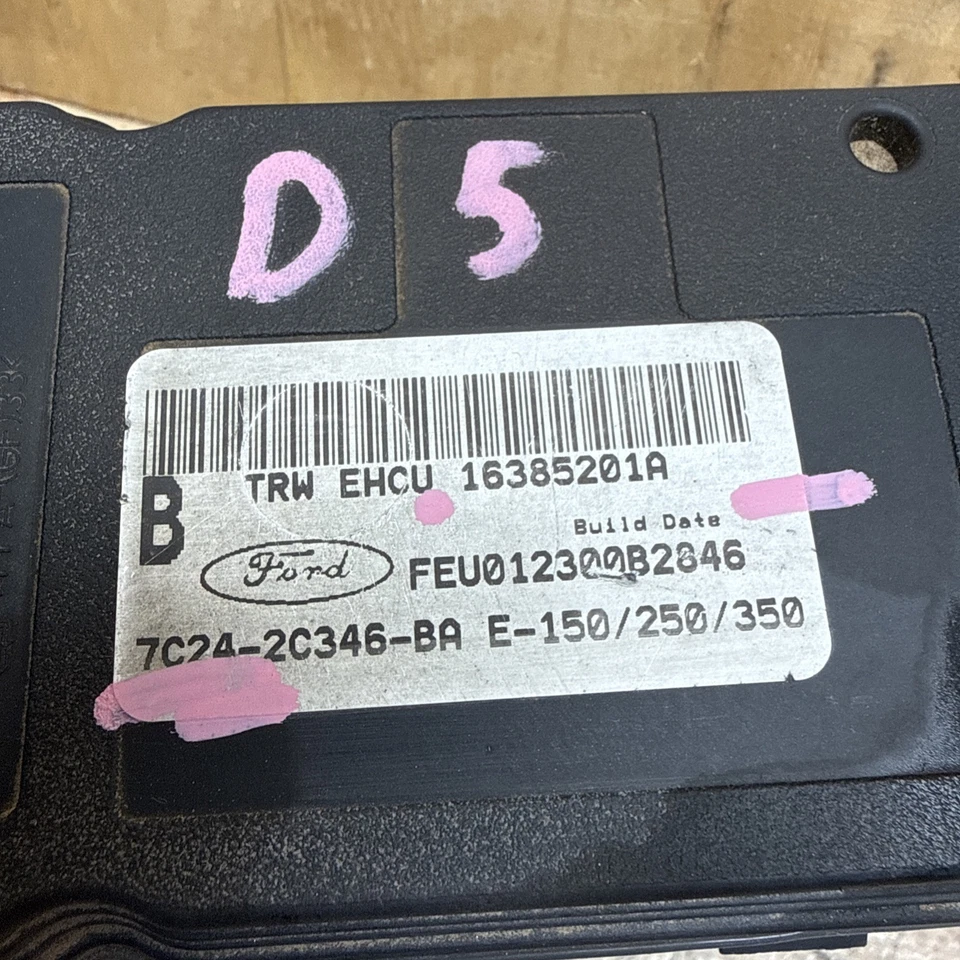 🏅 2006 2007 2008 Ford E150 E250 E350  ABS PUMP BRAKE MODULE    7C24-2C346-BA Foto 3 de 4