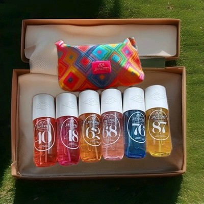 6 PC JUMBO SET SOL DE JANEIRO  *40 48 62  68 76 87 240ml~8.1oz + BIG SDJ CASE  