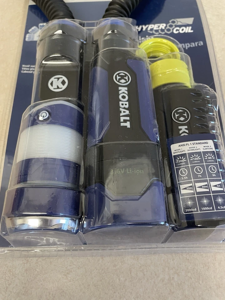 New KOBALT HyperCoil LED Snake Flexible Cordless 0498288 Work Light Flashlight - Image 2 of 4