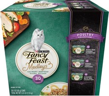 Purina Fancy Feast Medleys Poultry Wet Cat Food Variety Pack 30 Cans 3oz Chicken