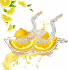 2 Pack Bird shape Lemon Squeezer, Juicer Acrylic Manual Handheld, Clear