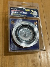 Plumb Pak Sink Strainer Stainless Steel PP5419 Spring Style Fixed Post Bskt. NOS