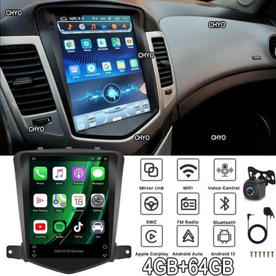 9.7'' Android 14 Autoradio Carplay GPS DSP BT Für Chevrolet Cruze 2009-2012