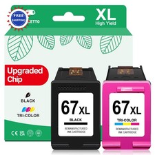 67 Ink for HP Deskjet 2800e 2827e 2852e 4200e 2855e 2700 4255e 4227e 4155e Envy