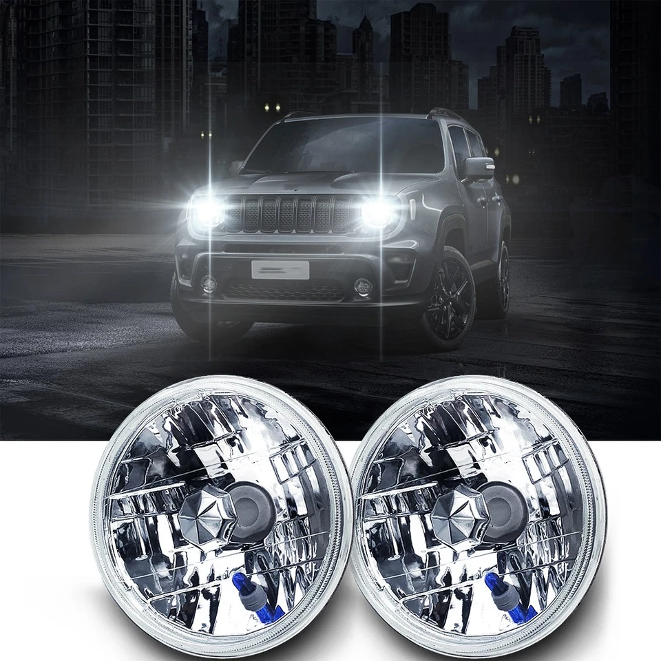 For Fiat Strada 1979-1982 7" Inch Round Head Light Sealed Beam Glass Housing - Изображение 4 из 4