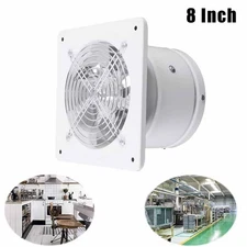 8 Inch Ventilation Fan Fume Extractor Wall-Mounted Blower Duct Fan For Office