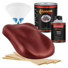 HOT ROD FLATZ Carnival Red Pearl Quart Kit URETHANE Flat Auto Car Paint Kit