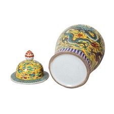 Chinesische Porzellan Deckelvase68cm hoch Ø 34cm #P-VAS-P091