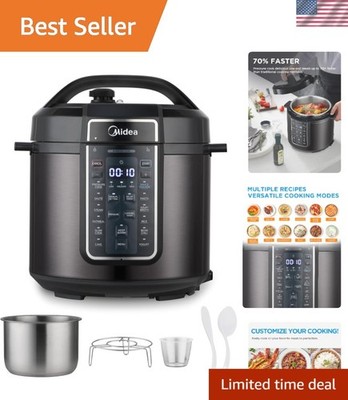12-in-1 Electric Pressure Cooker, 6 Quarts, 12 Presets, Multi-Functional Prog...