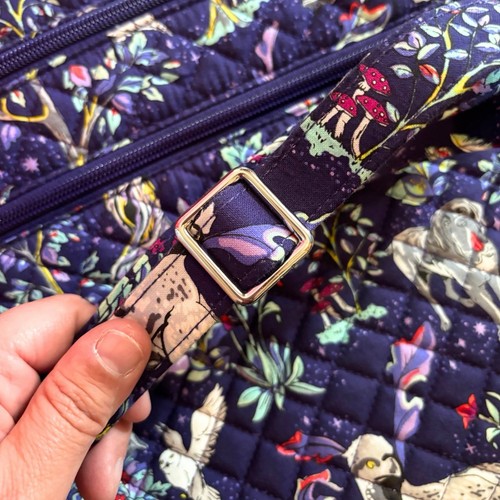 Vera Bradley Harry Potter Forbidden Forest Triple Zip Hipster Bag Purse Quilted - Picture 3 of 10