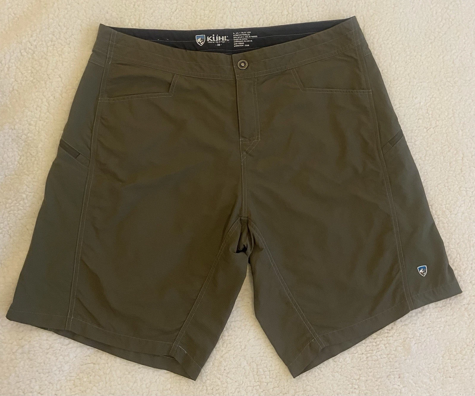 Kuhl Mutiny River Cargo Hiking Shorts Men's Size 38 Olive Gorpcore Ripstop EUC