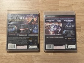 Star Wars The Force Unleashed I & II PS3 PlayStation 3 Complete Bundle Lot