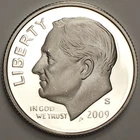 2009-S Silver Proof Dime - 90% Silver - (PR) KM#195b - D09SS