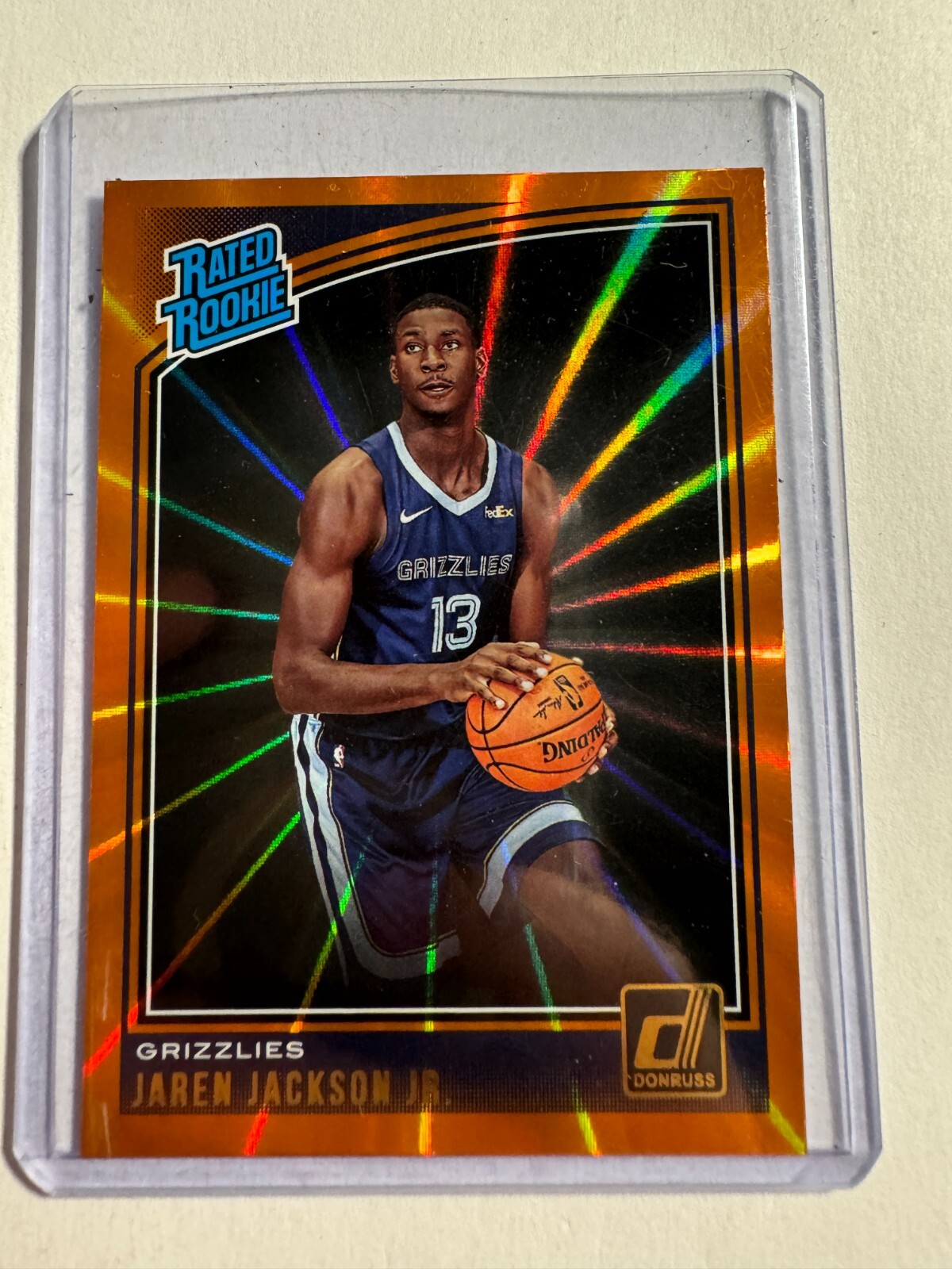 K137,328 - 2018-19 Donruss Holo Orange Laser #188 Jaren Jackson Jr. RR