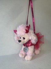 Poochie Co Plush Poodle Dog Purse Pink