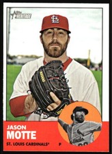 2012 Topps Heritage Jason Motte #244 St. Louis Cardinals