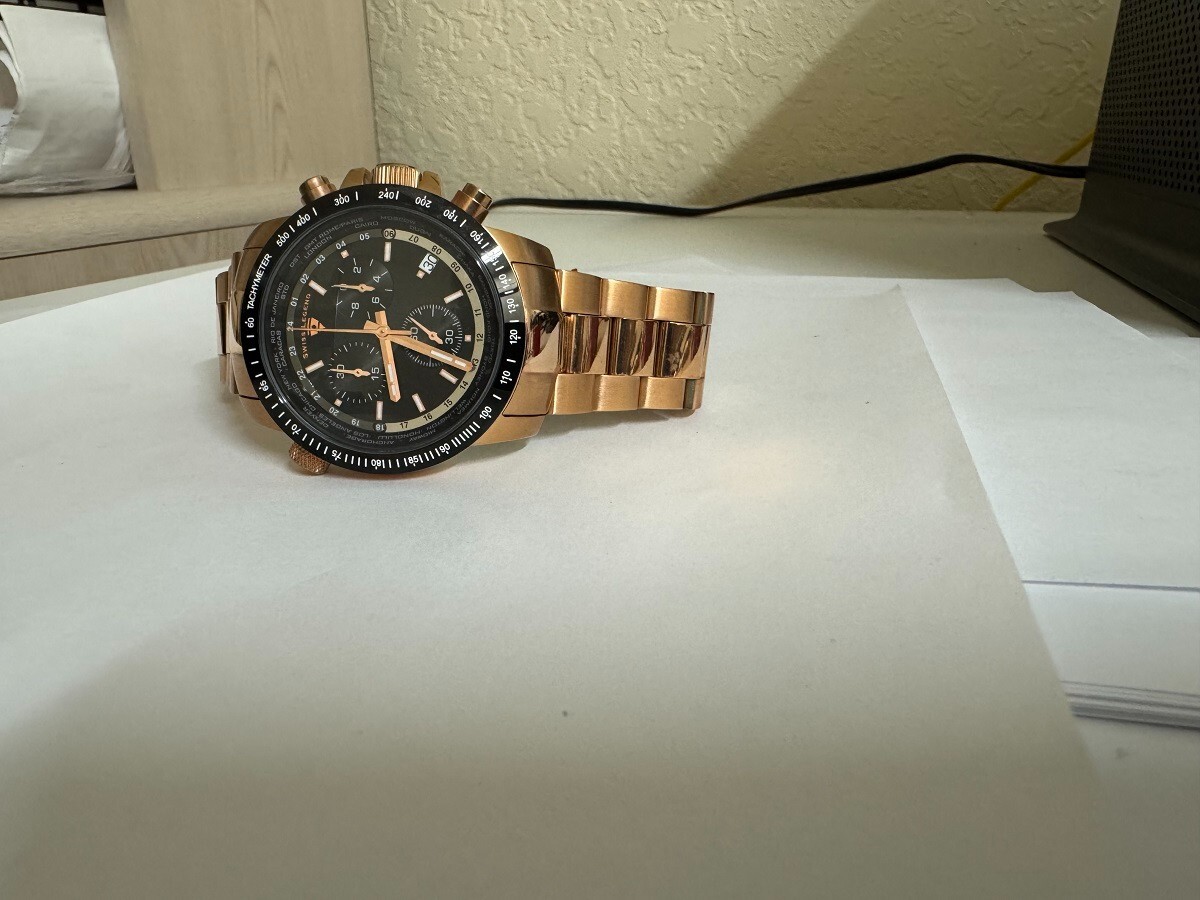 Swiss Legend 10013-RG-11-BB World Timer Collection Chronograph