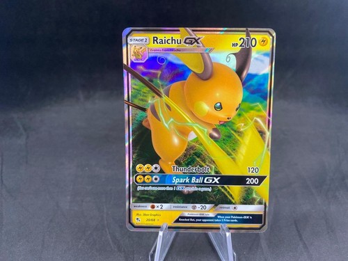 Pokémon Raichu GX 20/68 Ultra Rare Holo - Carte Destins Cachés, Collection Ultra Rare Brillante